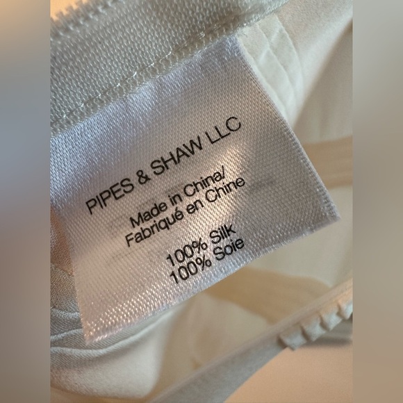 VERONICA BEARD 4 Ivory L/Sleeve Horizontal Pleat 100% Silk Luxury Blouse CLEAN - Picture 5 of 12